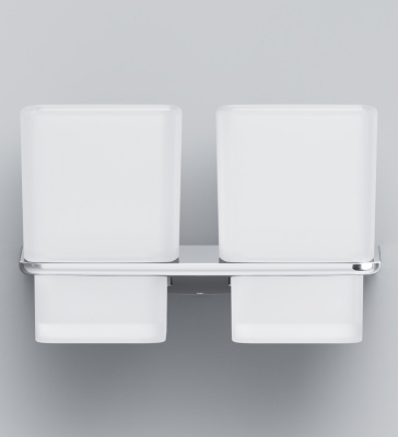 Двойной стакан для зубных щеток AM.PM Inspire 2.0 A50A343400 Хром Белый