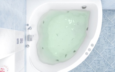 Акриловая ванна Aquanet Fregate 120x120 с гидромассажем