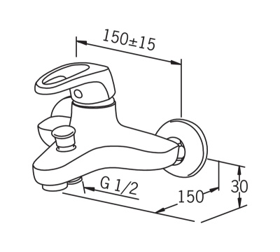 Смеситель для ванны Oras Safira 1040UJ-01 Хром
