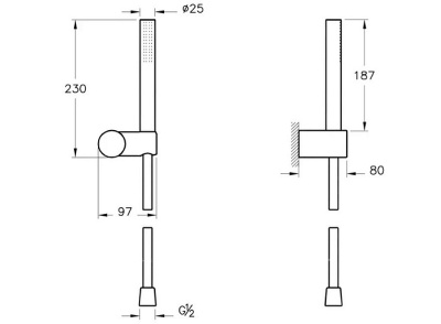 Душевая система Vitra Origin A49266EXP Хром