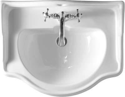 Раковина Kerasan Retro 69 1046 Белая с одним отверстием под смеситель