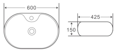 Раковина-чаша BelBagno 60 BB1151 Белая