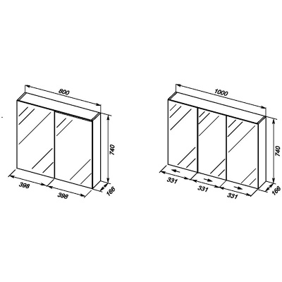 Зеркальный шкаф Dreja Premium 80 77.9002D Дуб Кантри