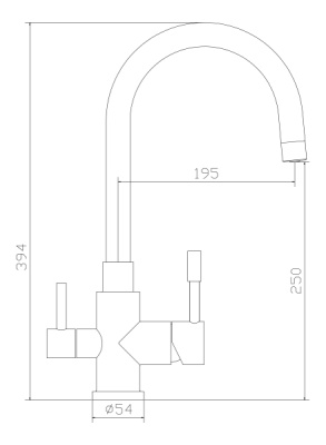 Смеситель для кухни Seaman Eco Venice SSN-1339 Сталь