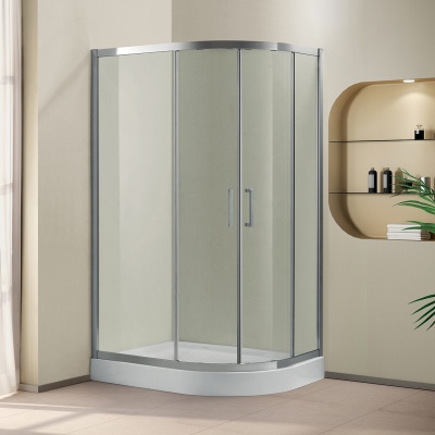 Душевой уголок Cezares Porta RH-2 120x90 профиль Хром стекло прозрачное