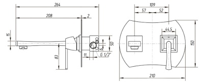 Смеситель для раковины Migliore Opera ML.OPR-6046 Хром