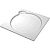 Поддон из литьевого мрамора Cezares Tray S A 100x100x6 Белый