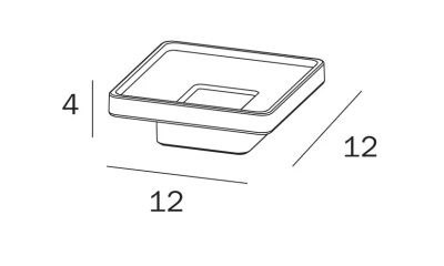 Мыльница Inda Lea A1811ZCR21 Хром