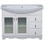 Тумба под раковину Good Wood Варна 3 105 с витражом Белая