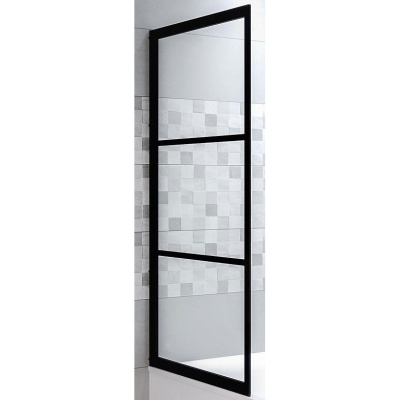 Шторка на ванну Riho Grid GB501 80 GBB5080001 L профиль Черный стекло прозрачное Шторка на ванну Riho Grid GB501 80 GBB5080001 L профиль Черный стекло прозрачное