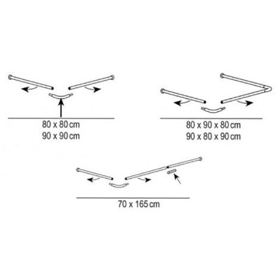 Карниз для ванны Ridder 59510 Хром