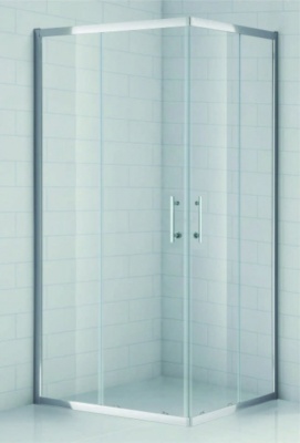 Душевой уголок Cezares Eco AH-2 120x90 ECO-O-AH-2-120/90-P-Cr профиль Хром стекло рифленое