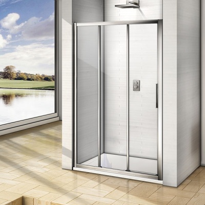 Душевая дверь в нишу Good Door Orion WTW-110 110 профиль Хром стекло прозрачное