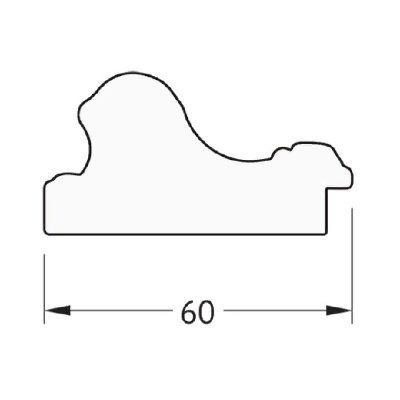 Зеркало Evoform Definite 105х55 Золотые бусы на серебре
