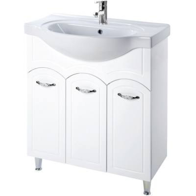 Тумба c раковиной Bellezza Амелия 80 Белая
