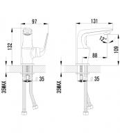 Смеситель Lemark plus Advance LM1206C для раковины