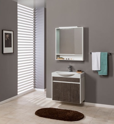 Тумба под раковину Aquanet Коста 76 188407 подвесная Дуб антик Белая