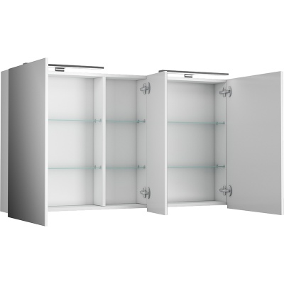 Зеркальный шкаф Diborg Lande 125 77.2109 Белый матовый