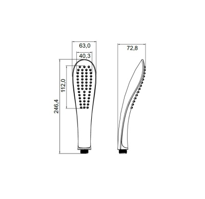Ручной душ Iddis 0201F00I18 Белый Хром