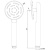Ручной душ Jaquar Maze HSH-CHR-1653 круглый Хром Ручной душ Jaquar Maze HSH-CHR-1653 круглый Хром