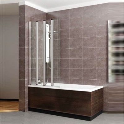 Шторка на ванну Radaway Eos PNW4 86 профиль Хром стекло прозрачное Шторка на ванну Radaway Eos PNW4 86 профиль Хром стекло прозрачное