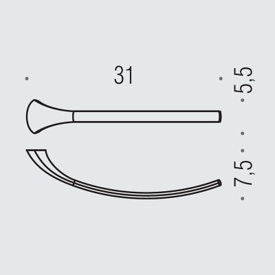 Полотенцедержатель Colombo Design Link В2412D.000 Хром