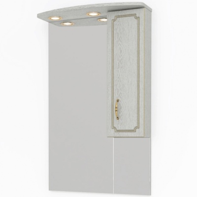 Зеркало со шкафом Какса-А Патина 65 004461 Бежевое с золотом