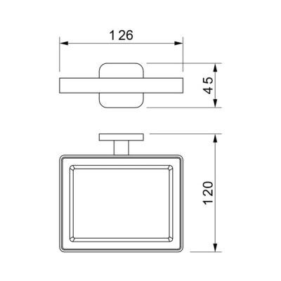 Мыльница Novella Elegante EL-02111 Хром