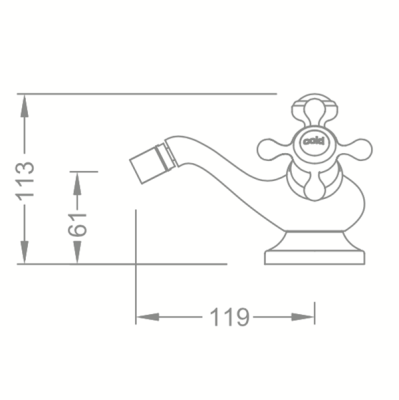 Смеситель для биде Schein Saine Chrome 8053023 Хром