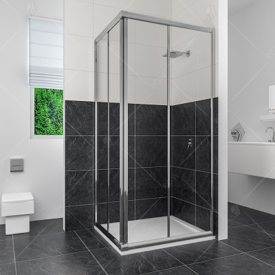 Душевой уголок RGW Classik CL-32 90x90 профиль Хром стекло прозрачное