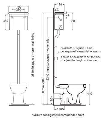 Унитаз Azzurra Giunone GIU100 bianco lucido, выпуск в пол