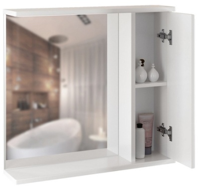 Зеркало со шкафом Mixline Анри 75 R 536051 Белое