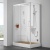 Душевая кабина SSWW B1602 L 120x80 с баней профиль Белый задняя стенка Белая
