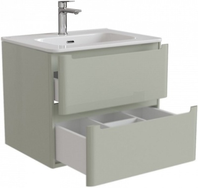 Тумба с раковиной Iddis Edifice 60 подвесная Фисташково-серая