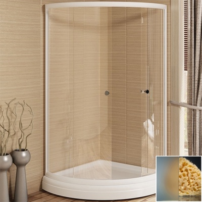 Душевой уголок Radomir 110x110 1-09-1-0-0-0051 профиль Белый стекло матовое