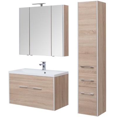 Тумба под раковину Aquanet Августа 100 210021 подвесная Дуб сонома