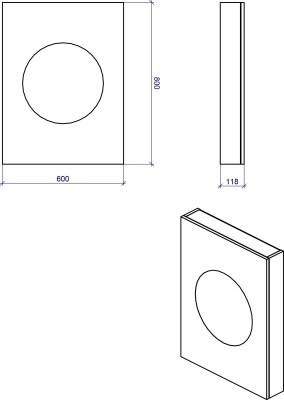 Зеркальный шкаф Orange Sole-60ZSW Белый