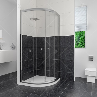 Душевой уголок RGW Classik CL-51 80x80 профиль Хром стекло прозрачное