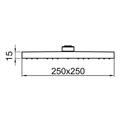 Верхний душ Webert Comfort AC1012015STEEL Хром
