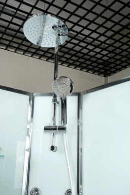 Душевая кабина BelBagno Uno R-2 90x90 профиль Хром стекло прозрачное