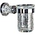 Стакан для зубных щеток Boheme Murano Cristal 10904-CRST-CH Хром
