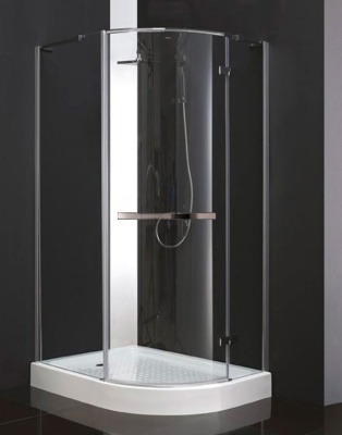 Душевой уголок Cezares Bergamo RH-1 Arco 120x100 L профиль Хром стекло прозрачное