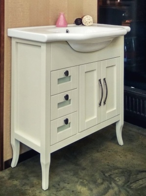 Тумба под раковину Opadiris Мираж 80 00-00000061 Слоновая кость