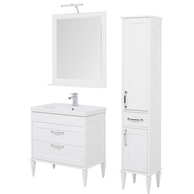 Тумба под раковину Aquanet Денвер 80 199211 Белый глянец