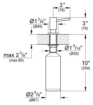 Дозатор для жидкого мыла Grohe Cosmopolitan 40535000 Хром