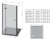 Душевая дверь в нишу Ravak Smartline SMSD2-120 A L