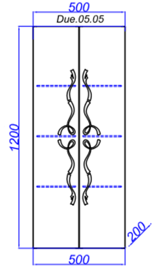 Шкаф пенал Aqwella Clarberg Due amanti 50 Due.05.05/BLK/GL Черный ручки Золото