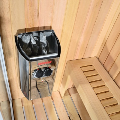 Душевая кабина Orans SR-89103S R black 180x130 с сауной профиль Черный стекло прозрачное