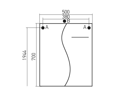 Зеркало со шкафом Mixline Муссон 50 R 528389 Белый