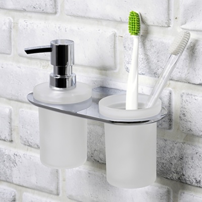 Держатель стакана и дозатора WasserKRAFT Kammel К-8389 Хром Держатель стакана и дозатора WasserKRAFT Kammel К-8389 Хром